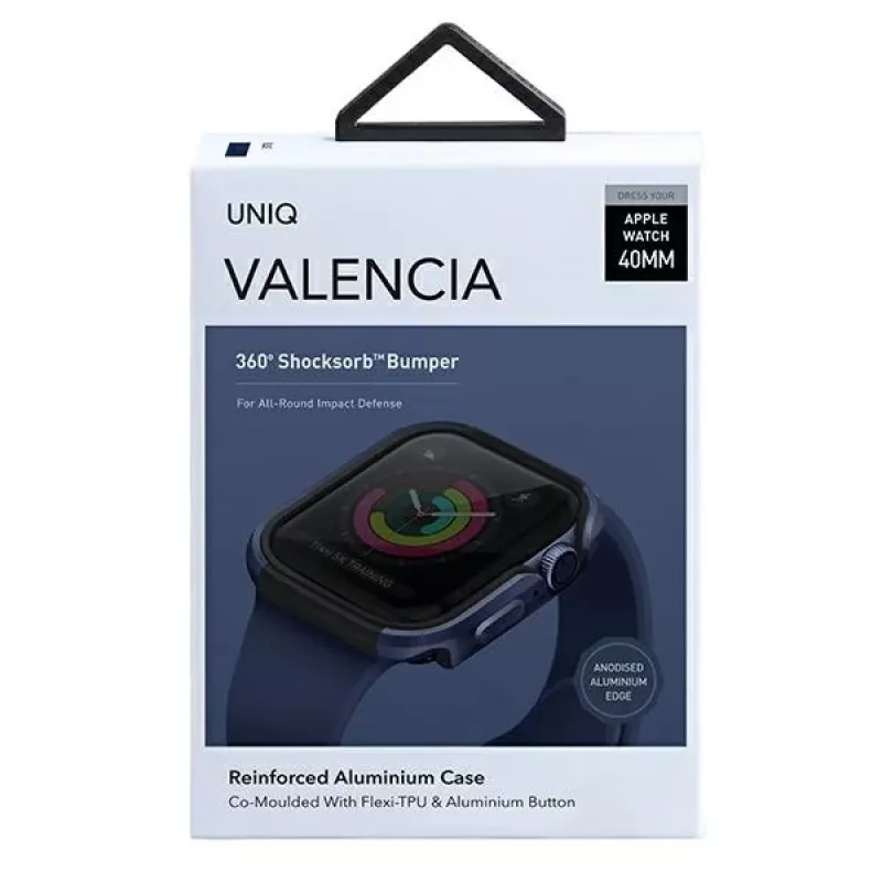 UNIQ Valencia funda protectora para Apple Watch Series 4/5/6/SE/SE3 40mm - Atlantic Blue