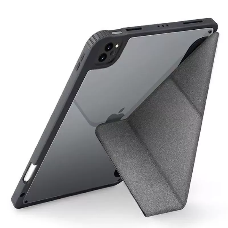 UNIQ Moven funda para iPad Pro 11 (2021/2020) y iPad Air 10.9 (2022/2020) con protección antimicrobiana - gris antracita