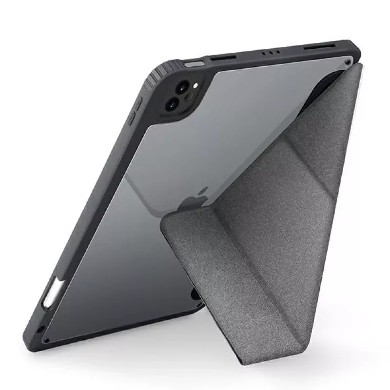 UNIQ Moven funda tipo folio para iPad 10.2 (2021/2020/2019) - gris antracita