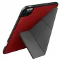 UNIQ Transforma funda tipo folio para iPad Pro 11 pulgadas (2021/2020) y iPad Air 10,9 pulgadas (2022/2020) con protección antimicrobiana, rojo coral