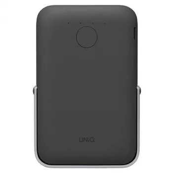UNIQ Powerbank Hoveo 5000mAh USB-C 20W PD Fast Charge inalámbrico magnético Charcoal Grey
