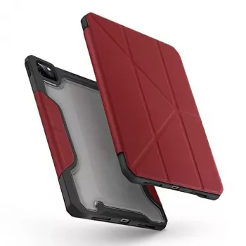 UNIQ Trexa funda para iPad Pro 11 pulgadas 2021/2020 y iPad Air 10,9 pulgadas 2022/2020, antimicrobiana, rojo