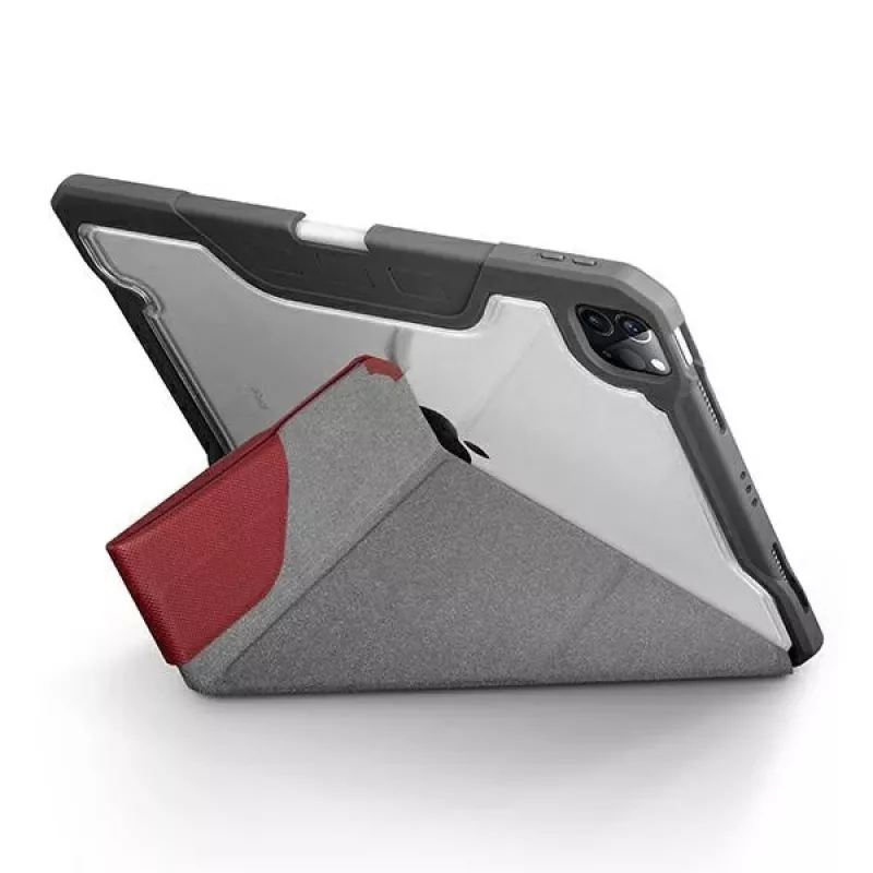UNIQ Trexa funda para iPad Pro 11 pulgadas 2021/2020 y iPad Air 10,9 pulgadas 2022/2020, antimicrobiana, rojo