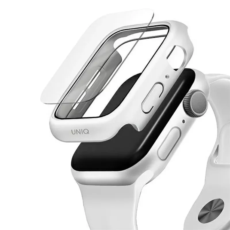 UNIQ Nautic funda protectora para Apple Watch Series 4/5/6/SE/SE3 44mm blanco