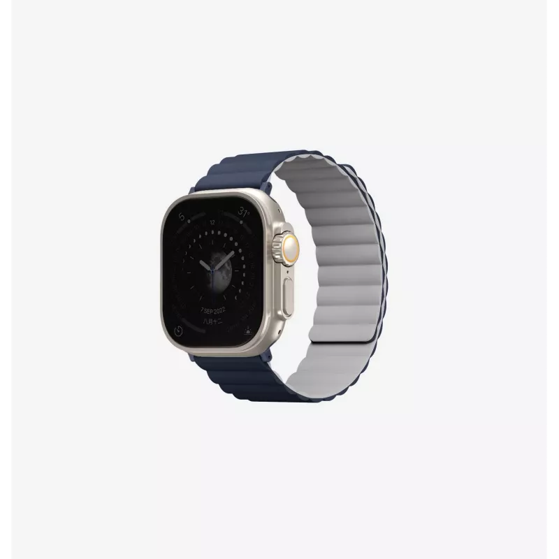 UNIQ Revix Correa magnética reversible para Apple Watch 38/40/41 mm Black-Blue