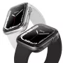 UNIQ Glase funda protectora para Apple Watch Series 7/8/9 41mm pack doble Clear & Smoke