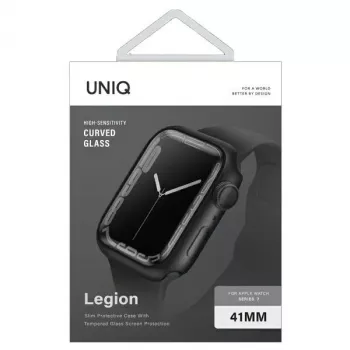 UNIQ Legion funda para Apple Watch Series 7/8/9 41mm negro