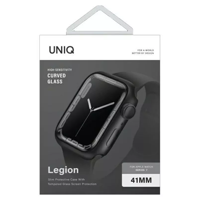 UNIQ Legion funda para Apple Watch Series 7/8/9 41mm negro