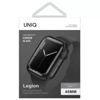 UNIQ Legion funda para Apple Watch Series 7/8/9 45mm negro