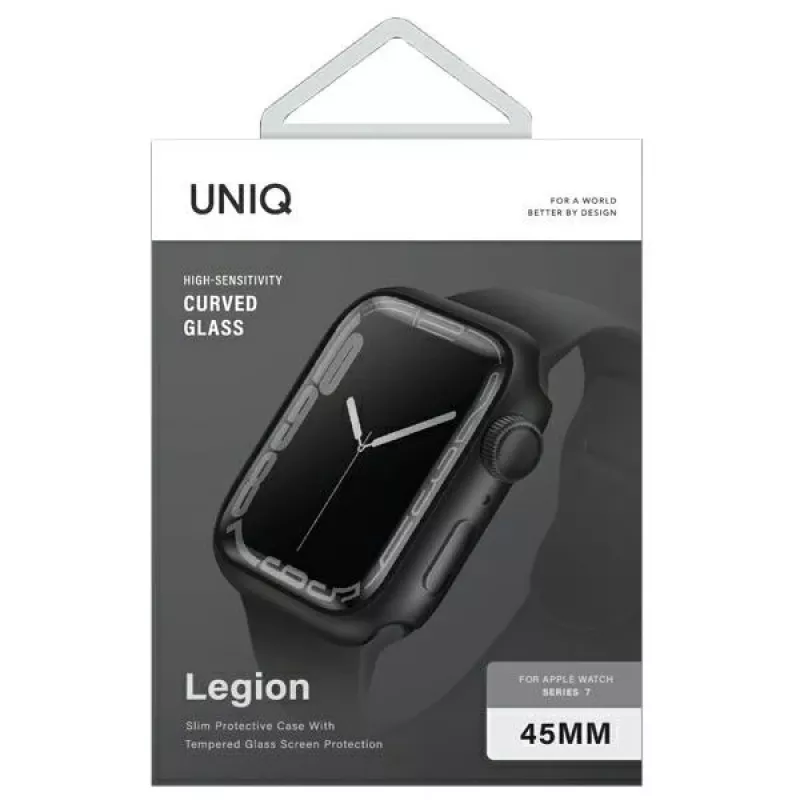 UNIQ Legion funda para Apple Watch Series 7/8/9 45mm negro