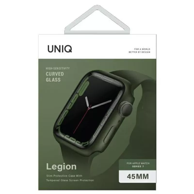 UNIQ Legion funda protectora para Apple Watch Series 7/8/9 45mm - verde