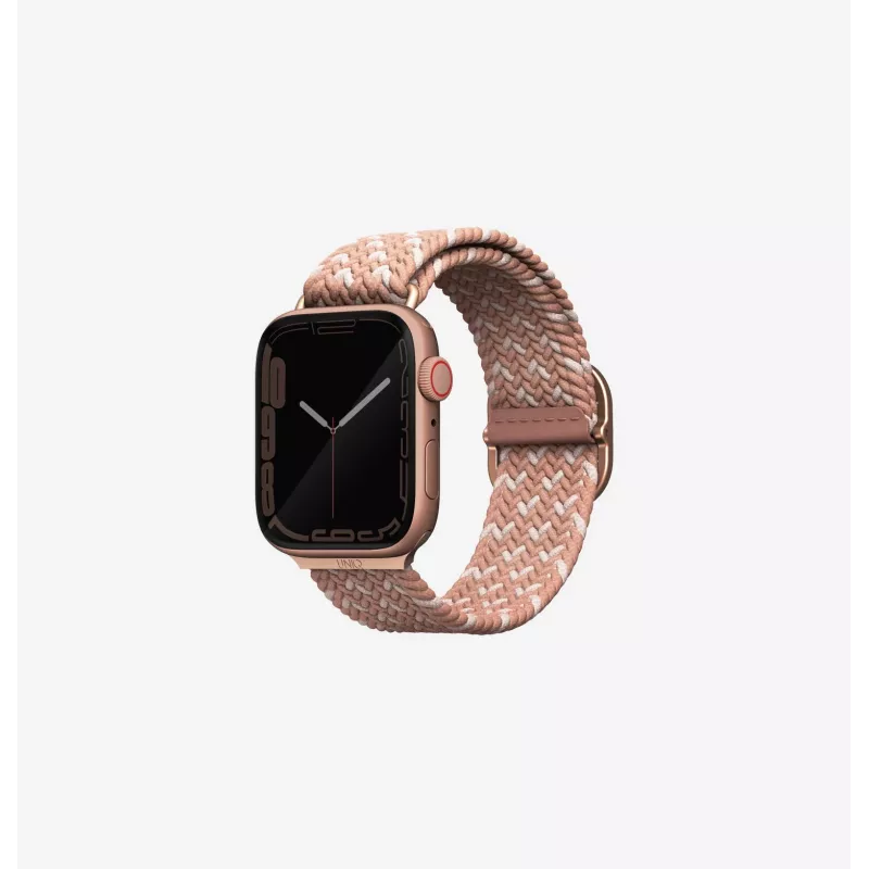 UNIQ Aspen Correa trenzada para Apple Watch 46/45/44 mm Series 1/2/3/4/5/6/7/8/9/SE/SE2/SE3 - Pebble Grey