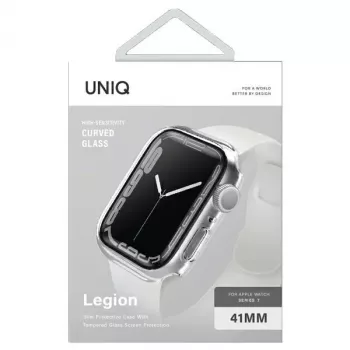 UNIQ Legion Funda para Apple Watch Series 7/8/9 41mm Transparente