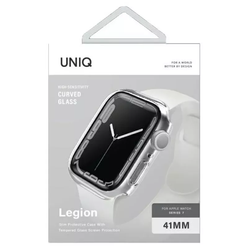 UNIQ Legion Funda para Apple Watch Series 7/8/9 41mm Transparente