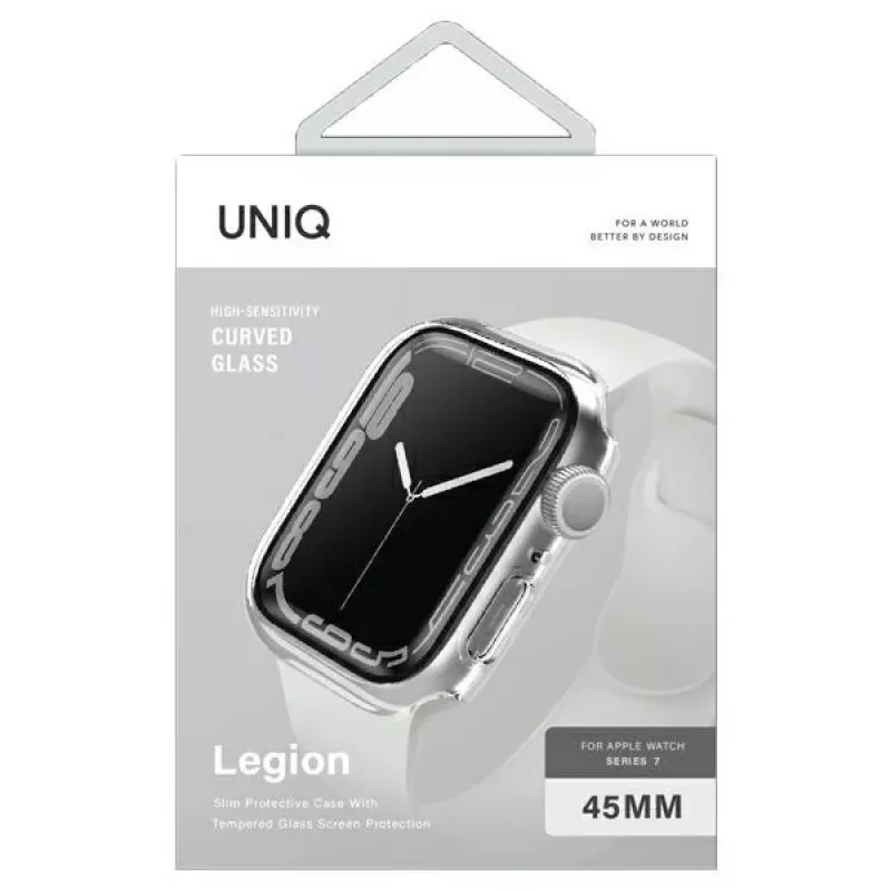 UNIQ Legion Funda para Apple Watch Series 7/8/9 45mm Transparente