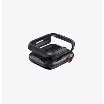 UNIQ Valencia Funda para Apple Watch Series 4/5/6/7/8/9/SE/SE2/SE3 45/44mm Graphite