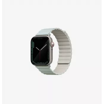 UNIQ Revix Correa Magnética Reversible para Apple Watch Series 1/2/3/4/5/6/7/8/9/SE/SE2/SE3 38/40/41mm - Salbeigrün/Beige