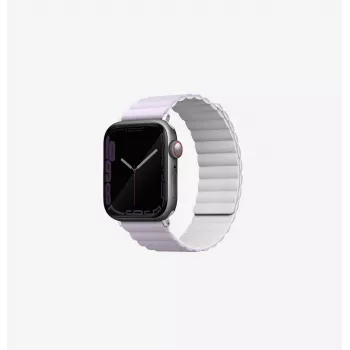 UNIQ Revix Correa magnética reversible para Apple Watch Lilac/White para Series 1/2/3/4/5/6/7/8/9/SE/SE2/SE3/Ultra/Ultra 2/Ultra 3 42/44/45/49 mm