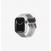 UNIQ Monos Correa 2 en 1 para Apple Watch con funda para Series 4/5/6/7/8/9/SE/SE2/SE3 44/45 mm Midnight Black