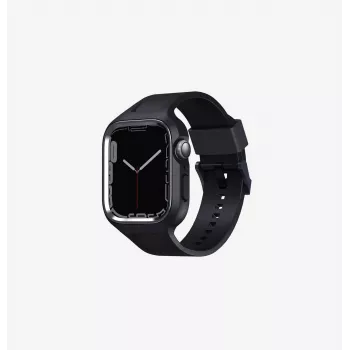 UNIQ Monos Correa 2en1 para Apple Watch con Funda Series 4/5/6/7/8/9/SE/SE2/SE3 44/45mm Chalk Grey