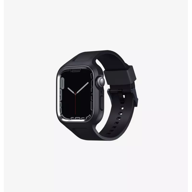 UNIQ Monos Correa 2en1 para Apple Watch con Funda Serie 4/5/6/7/8/9/SE/SE2/SE3 44/45mm Azul Marino