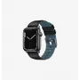 UNIQ Linus Correa para Apple Watch Serie 1/2/3/4/5/6/7/8/9/SE/SE2/SE3 38/40/41mm Airosoft Silicona Negro Medianoche