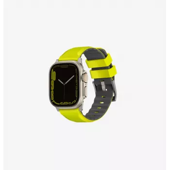 UNIQ Linus Correa Deportiva de Silicona Airosoft para Apple Watch Series 1/2/3/4/5/6/7/8/9/SE/SE2/SE3 38/40/41mm - Blush Pink