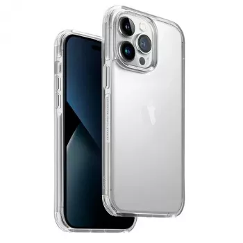 UNIQ Combat Funda para Apple iPhone 14 Pro, 6,1 inch, Cristal Transparente
