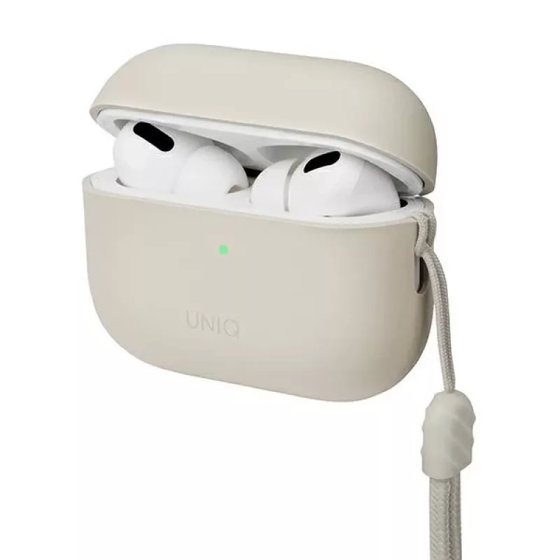 UNIQ Lino Funda de Silicona para AirPods Pro 2.ª Generación (2022/2023) - Beige Ivory