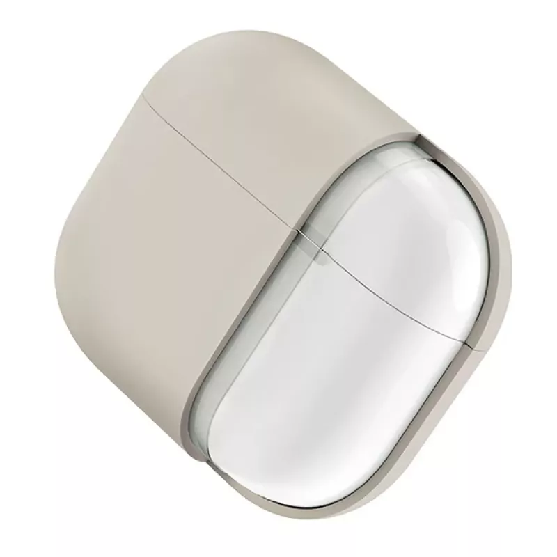 UNIQ Lino Funda de Silicona para AirPods Pro 2.ª Generación (2022/2023) - Beige Ivory