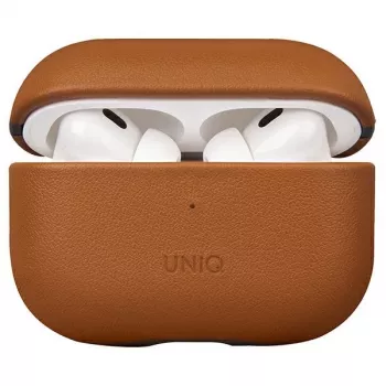 UNIQ Terra Funda de Piel Auténtica para AirPods Pro 2.ª Generación (2022/2023) - Toffee Brown