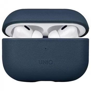 UNIQ Terra Funda para AirPods Pro 2.ª Gen (2022/2023) Piel Auténtica - Space Blue