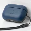 UNIQ Terra Funda para AirPods Pro 2.ª Gen (2022/2023) Piel Auténtica - Space Blue