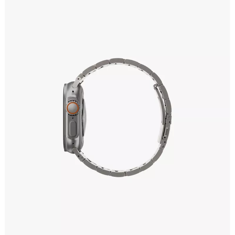 UNIQ Osta Correa para Apple Watch 42/44/45/49mm Acero inoxidable Plata/Plata titanio