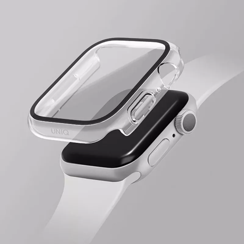 UNIQ Nautic Case para Apple Watch Series 7/8/9 41mm Clear/Dove