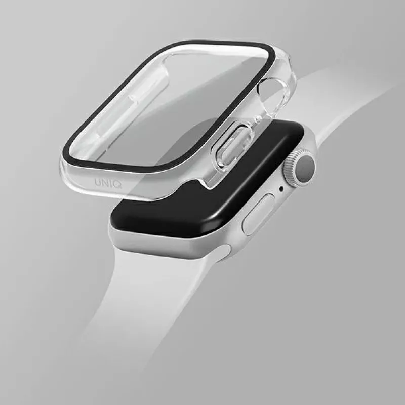 UNIQ Nautic Protective Case para Apple Watch Series 7/8/9 45mm, Transparente