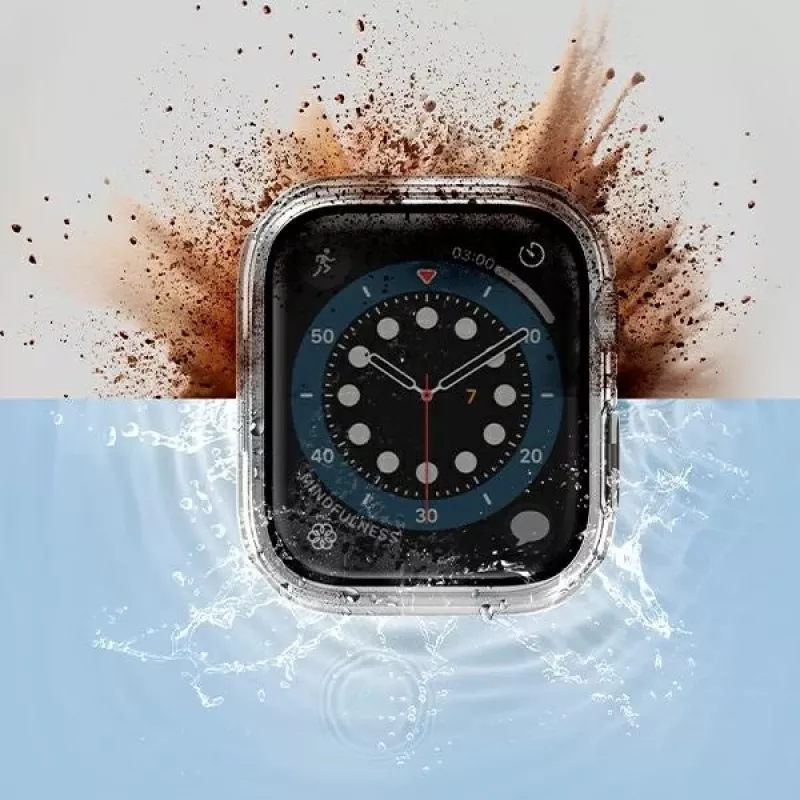 UNIQ Nautic Protective Case para Apple Watch Series 7/8/9 45mm, Transparente