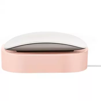 UNIQ Nova Base de carga inalámbrica para Apple Magic Mouse 2 - Rosa