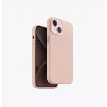 UNIQ Lino Hue Magclick Funda con carga para iPhone 15/14/13 6,1 inch - Gris tiza
