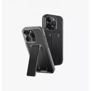 UNIQ Heldro Funda con soporte y montaje para Apple iPhone 15 Pro Max 6,7 inch - Vapour Smoke