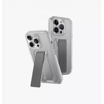 UNIQ Heldro Funda con soporte y montaje para Apple iPhone 15 Pro Max 6,7 inch - Vapour Smoke