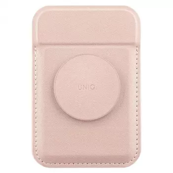 UNIQ Flixa cartera magnética para tarjetas con soporte blush pink MagSafe
