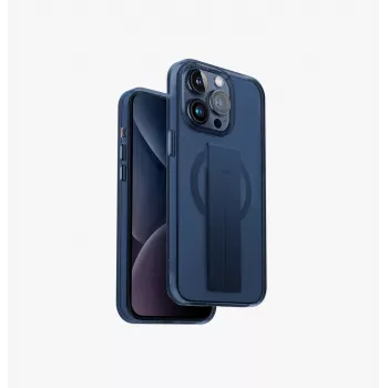 UNIQ Heldro Mag funda para iPhone 15 Pro 6,1 inch carga MagClick ultramar azul profundo
