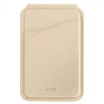 UNIQ Coehl Esme cartera magnética con espejo y soporte cream