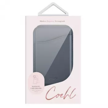 UNIQ Coehl Esme cartera magnética con espejo y soporte para Apple iPhone 15 Pro Max, sapphire blue