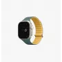 UNIQ Revix Evo correa de silicona magnética reversible para Apple Watch Series 1/2/3/4/5/6/7/8/9/SE/SE2/SE3/Ultra/Ultra2/Ultra3 42/44/45/49mm viridian green / burnt yellow