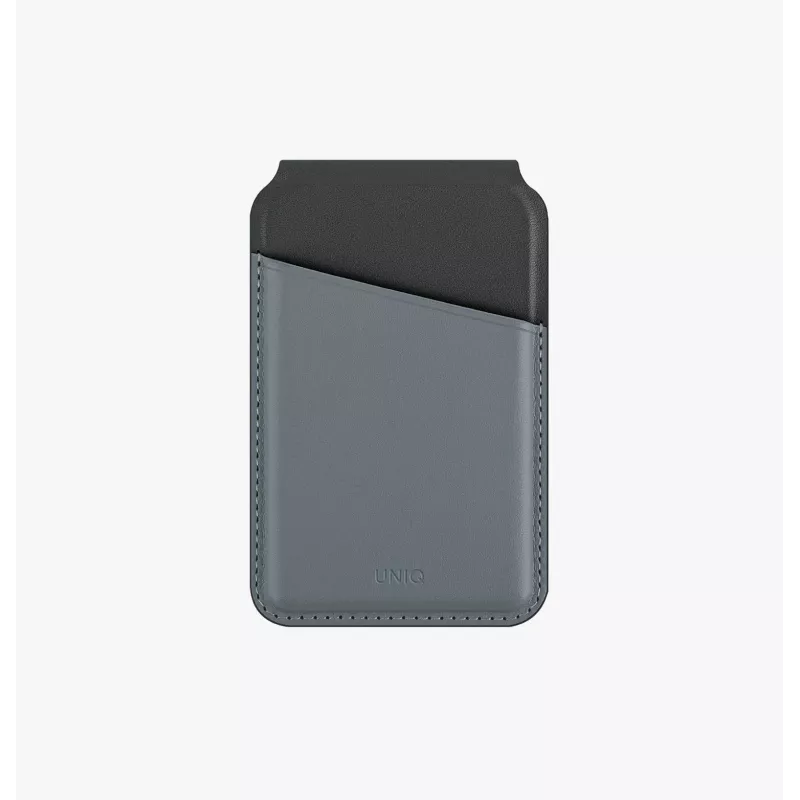 UNIQ Lyden DS cartera magnética con RFID y soporte para teléfono canary yellow / flint grey