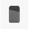 UNIQ Lyden DS soporte cartera magnético con protección RFID para MagSafe, gris antracita-negro