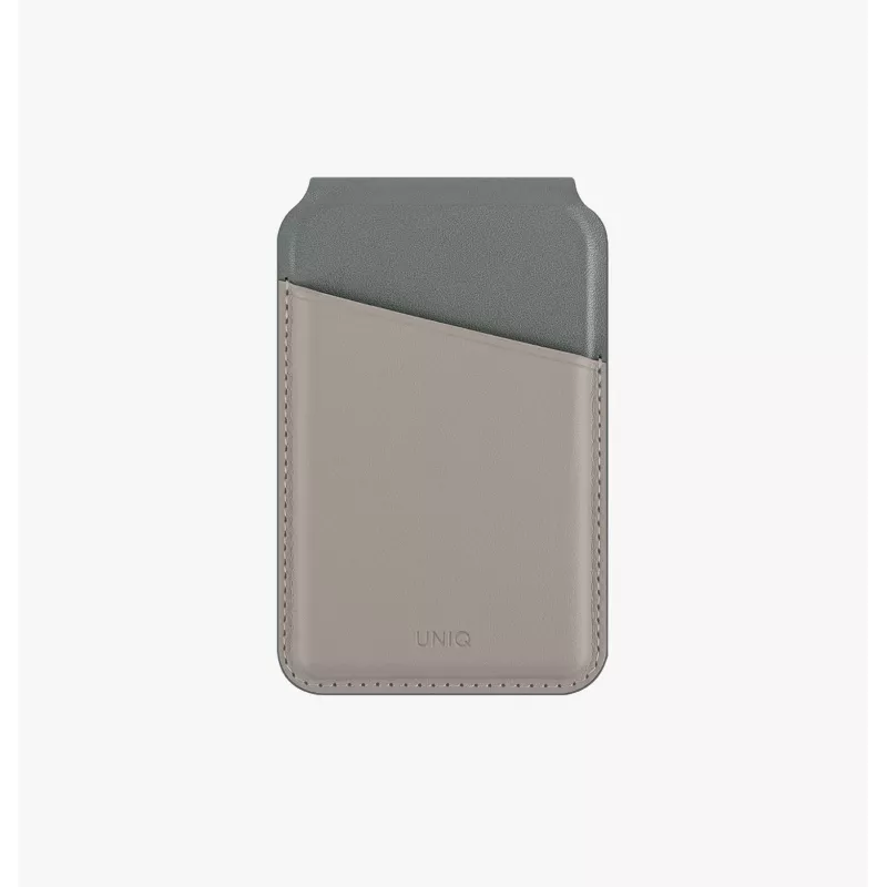 UNIQ Lyden DS soporte cartera magnético con protección RFID para MagSafe, gris antracita-negro