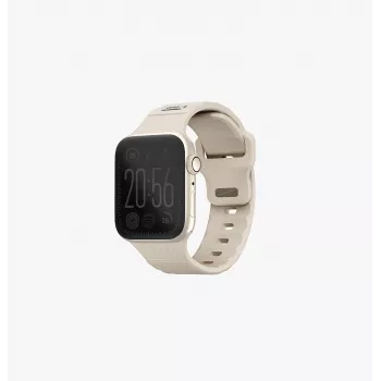 UNIQ Stride correa para Apple Watch Series 1/2/3/4/5/6/7/8/9/SE/SE2/SE3 38/40/41mm correa de goma FKM caqui/Pale Khaki
